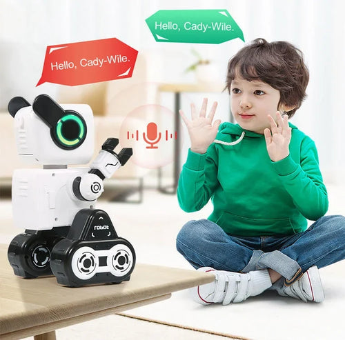 JJRC R4 Children's Smart RC Robot Toy 2.4G Remote Control ABS Plastic Light Sound Educational Toy for Ages 2-14 Years-Chassis
