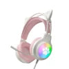 Soyto G50 ODM Gaming Headset for Gamers Cute Cat Ear RGB Wired Headphones for Girls Boys Auriculares AudIfonos Factory Wholesale