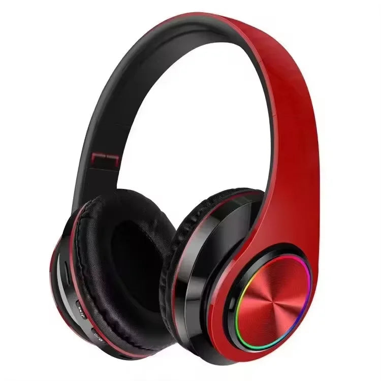 P9 Pro Max Wireless Bt Headphones With Mic Noise Cancelling Headset B39 Led Earphones Sports Gaming Headphones Supports TF