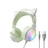 Soyto G50 ODM Gaming Headset for Gamers Cute Cat Ear RGB Wired Headphones for Girls Boys Auriculares AudIfonos Factory Wholesale