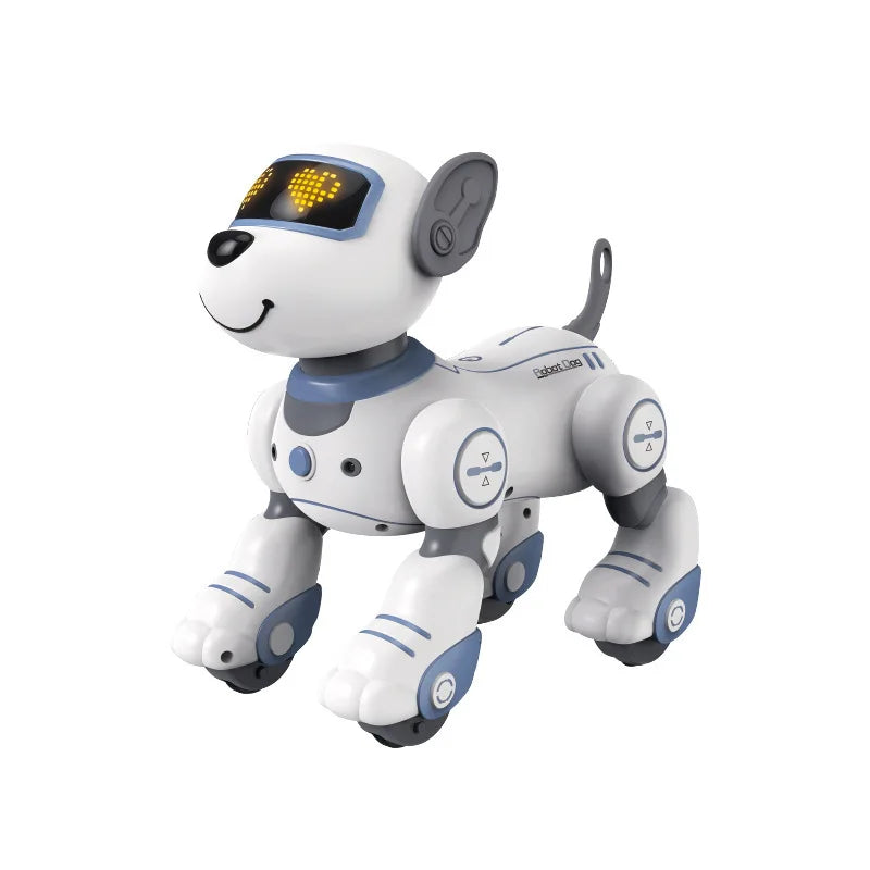 Factory New Arrival Bricstar Handstand Push-up Dog Robot,electronic Pets Dancing Programmable Smart Toy Robot Dog Plastic Unisex