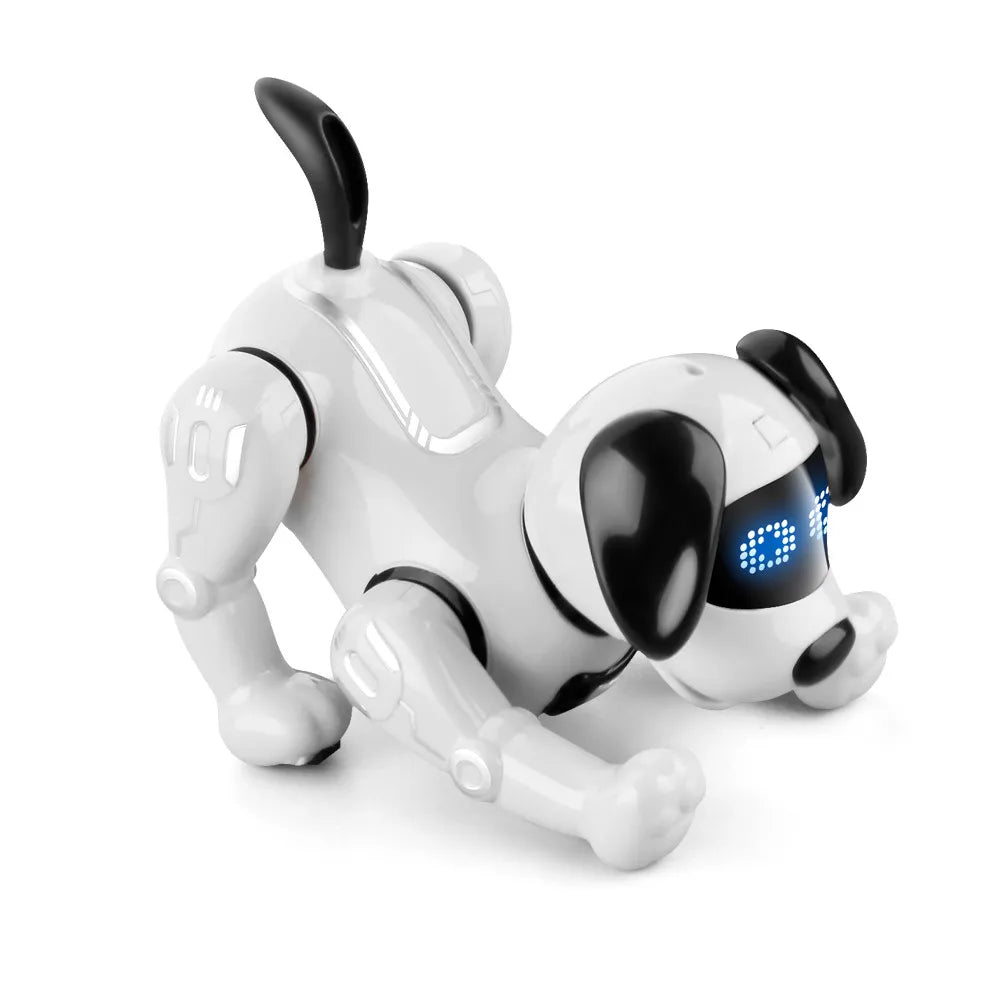 New Design Remote Control Electronic RC Smart Intelligent Programming Dancing Stunt Dog Robot Cartoon Educational Toy Plastic