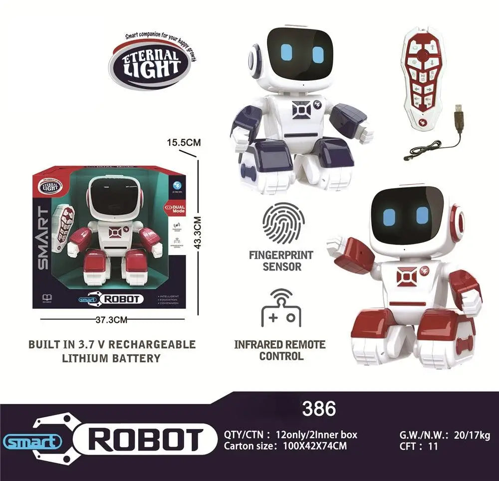 Kouyikou 2025 RC Smart Robot With Sliding Walking Operations Remote Control Industrial Robot Educational Toy for Kids