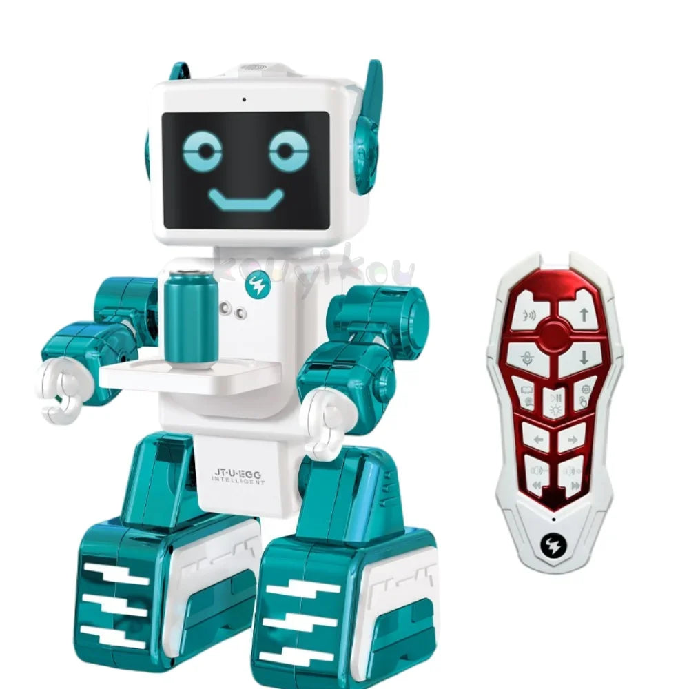 Kouyikou 2025 RC Smart Robot With Sliding Walking Operations Remote Control Industrial Robot Educational Toy for Kids