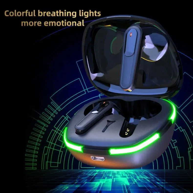 Pro80 TWS Earbuds 9D HIFI Stereo Waterproof In-Ear Headphone Blue-tooth Low Latency Digital Display Battery Indicator for Gaming