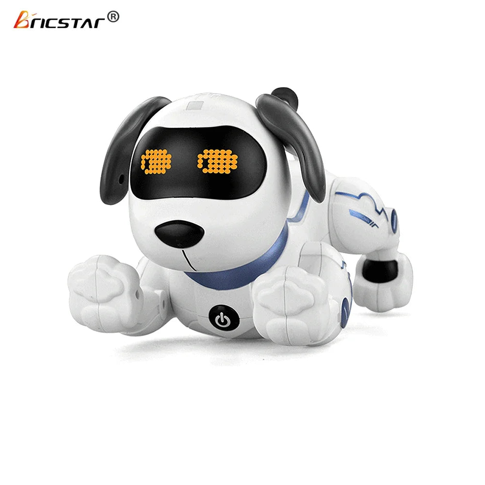 Factory New Arrival Bricstar Handstand Push-up Dog Robot,electronic Pets Dancing Programmable Smart Toy Robot Dog Plastic Unisex