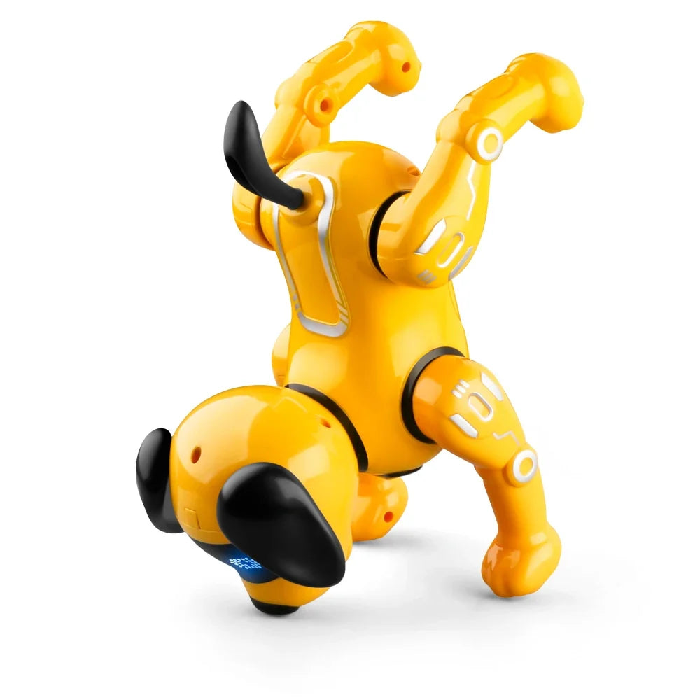 New Design Remote Control Electronic RC Smart Intelligent Programming Dancing Stunt Dog Robot Cartoon Educational Toy Plastic