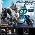 KOUYIKOU RC TOY Eight-Wheel Stunt Robot Dog Remote Control and Remote Control Watch Intelligent Educational Robot Dog for Kids