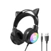 Soyto G50 ODM Gaming Headset for Gamers Cute Cat Ear RGB Wired Headphones for Girls Boys Auriculares AudIfonos Factory Wholesale