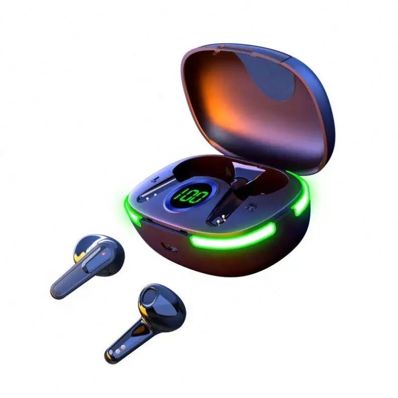 Pro80 TWS Earbuds 9D HIFI Stereo Waterproof In-Ear Headphone Blue-tooth Low Latency Digital Display Battery Indicator for Gaming